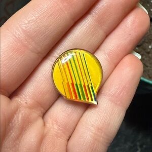 Vintage Union Made Colorful Geometric Pin